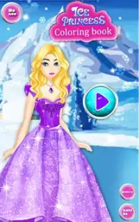 Ice Queen Kids Coloring Book Screen Shot 7