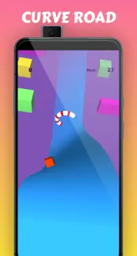 Box Rusher：リラックスできるロールランナーゲーム Screen Shot 2