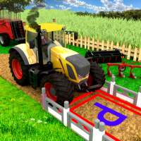 Modern farming tractor parking game
