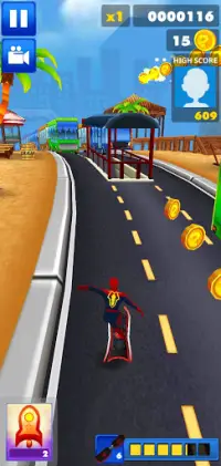 Spider Subway Run - Super Crime City Battle Screen Shot 3