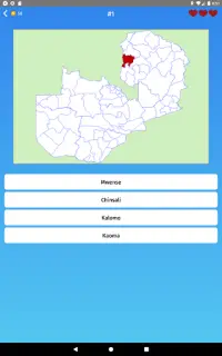 Zambia: Regions & Provinces Map Quiz Game Screen Shot 8