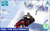 moto de neve competindo - fora da estrada Ação Screen Shot 2