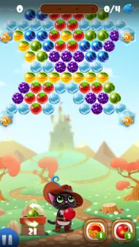 Fruity Cat: bubbelschietspel! Screen Shot 1