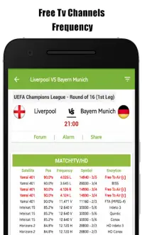 Live Sports TV Guide - Free TV Channels Frequency Screen Shot 0