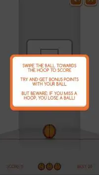 Swipe Basketball Screen Shot 1