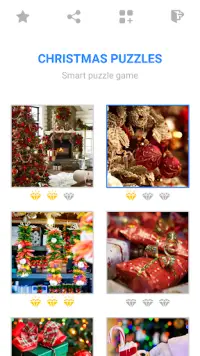 Puzzle świąteczne: inteligentne gry mozaikowe Screen Shot 0
