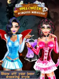 हेलोवीन राजकुमारी बदलाव - मुक्त हेलोवीन खेल Screen Shot 3