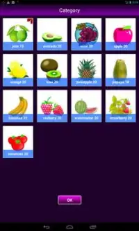 Jeu de mémoire fruits Screen Shot 0