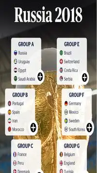 2018 FIFA WORLD CUP Fixtures Screen Shot 4