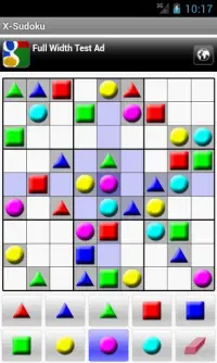 X-Sudoku Screen Shot 2