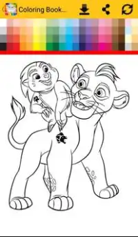 Coloring Book The Lion Screen Shot 5