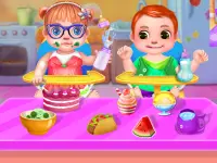 👶👶My twins baby girl care games👩‍🍼 Screen Shot 1