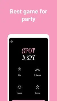 Spot a spy - board game for party Screen Shot 0