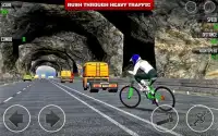 cidade bicicleta cavaleiro 3D Screen Shot 3