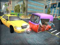 City auto becak - tuk tuk simulator mengemudi Screen Shot 6