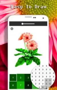 Chrysanthemum Flower Color By Number - Pixel Art Screen Shot 4