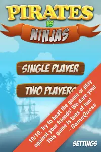 Pirates Vs Ninjas Free Games 2 Screen Shot 1