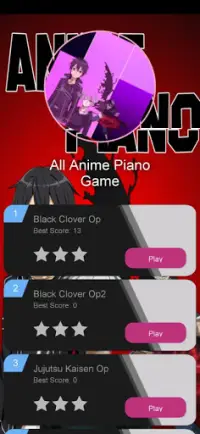 All Anime Piano Tiles Screen Shot 0
