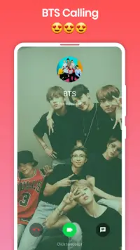 BTS Video Call : Fake Video Call BTS Screen Shot 0