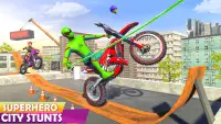 Superhero Stunts Bike Racing 2021 Screen Shot 1