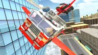 Fire Truck Flying Car Screen Shot 4