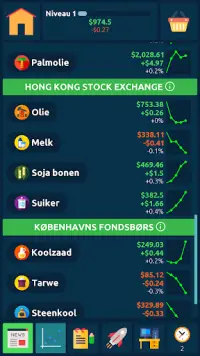 Stock market spel Screen Shot 1