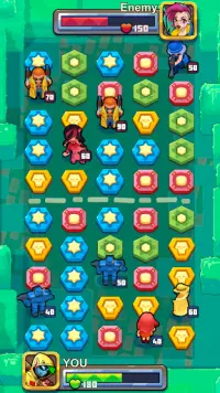 Puzzle Wars: Heroes Screen Shot 2