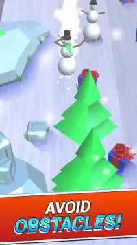 Clumsy Snowman: Winter Running And Skiing Game Screen Shot 3