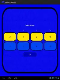 Memory Exercise Screen Shot 4