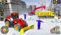 construção pesada de neve game Screen Shot 2