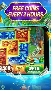 Slots - Tiki Riches Hot Vegas Slot Machines Online Screen Shot 1