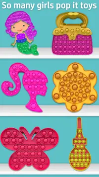 Pop It Girl Fidget Toy: Popping Fidgets cho bé gái Screen Shot 1