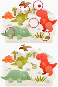 Find Difference Dinosaur Game Screen Shot 4