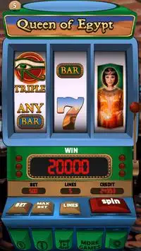 Queen of Egypt Casino Slots Screen Shot 2