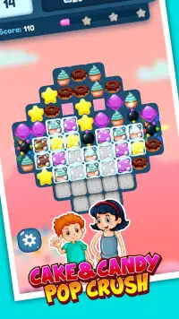 Cake Candy Pop Crush : Match Puzzle Game Screen Shot 2