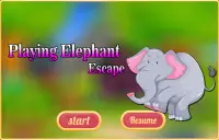 Elefantenflucht spielen Screen Shot 0