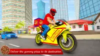 moto fiets race pizza spel Screen Shot 0