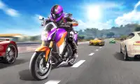 Corridas de moto de rua Screen Shot 0