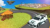 Flying Car Parking 3d games. Screen Shot 0