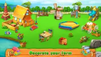 Animal Farm House - Счастливая фермерская игра Screen Shot 5