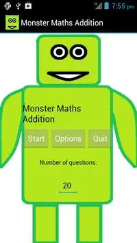 Monster Maths Addition Screen Shot 1