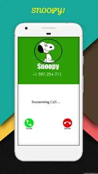 Phone Call Simulator For Snoopy Screen Shot 1