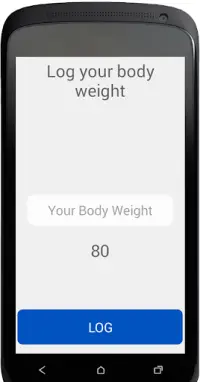 Body Weight Log Screen Shot 1