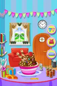 कप केक खाना पकाने का खेल Screen Shot 7