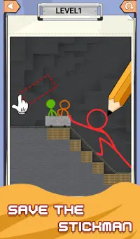 Draw N Craft - Stickman Puzzle Screen Shot 1