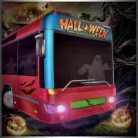 Ônibus da cidade do monstro halloween: corrida