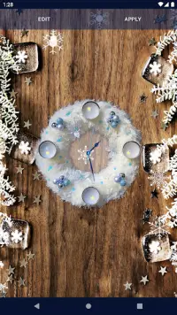Christmas Clock Live Wallpaper Screen Shot 3