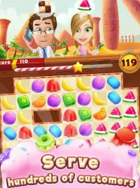 Jelly Paradise: Match & Serve Screen Shot 6