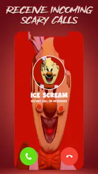 Scary Ice Creepy Call & Chat Screen Shot 1