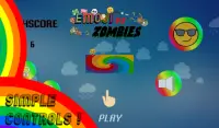 Emoji vs Zombies : Jump, Run and Get High Scores Screen Shot 4